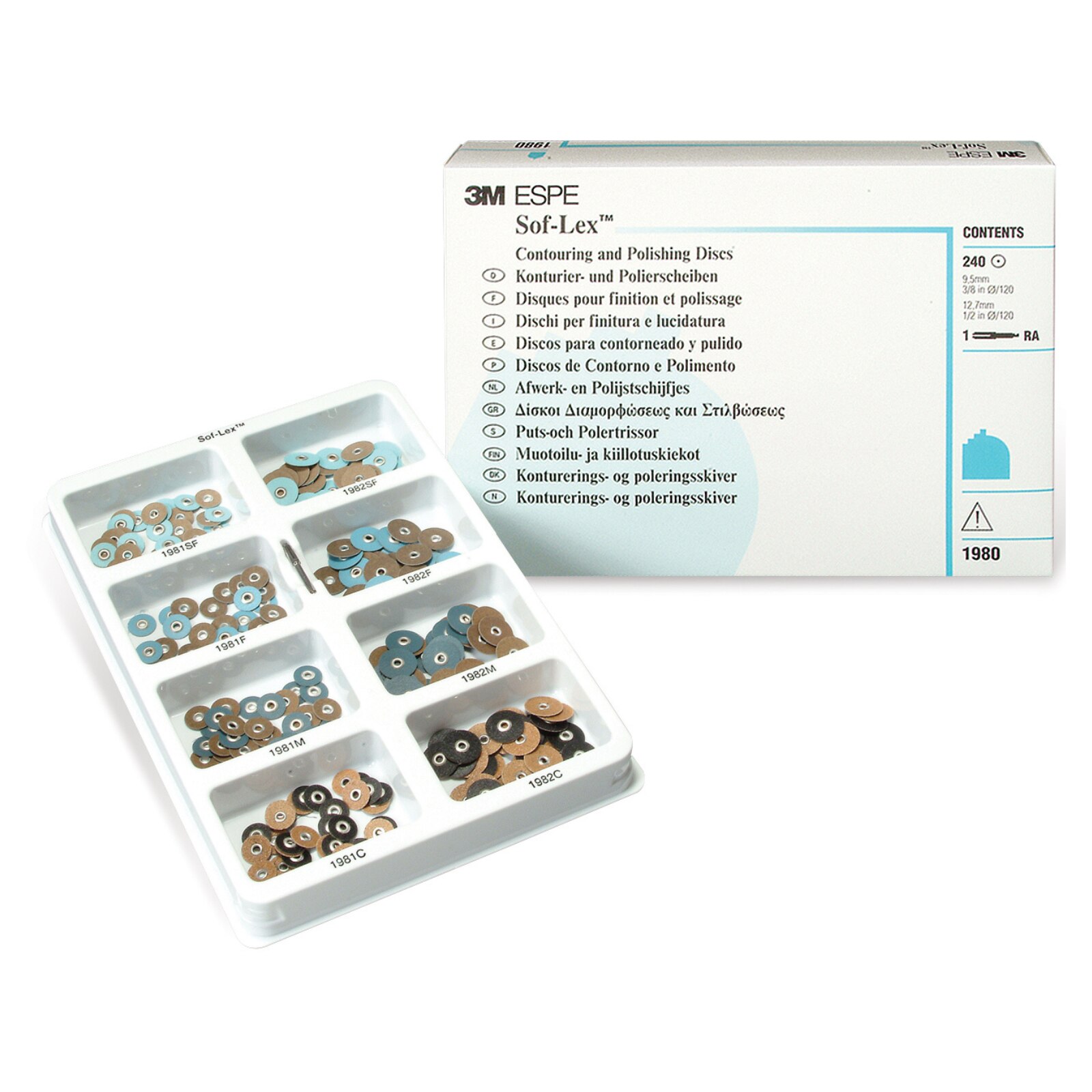 Sof-Lex Contouring and Polishing Kit, Pop-On, Assorted, 1/Pk, 1980 product image