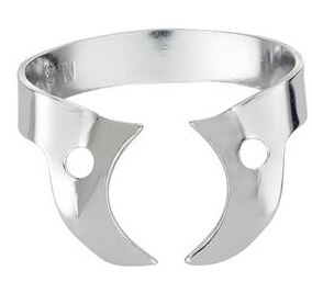 Hygenic Rubber Dam Clamp, Gloss Finish, # W14A, Wingless, 1/Pk, H02764 thumbnail 3