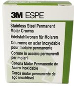 3M ESPE SS Permanent Molar Crowns, 6-UL-7, Upper Left First Permanent Molar, Size 7, 5 Crowns