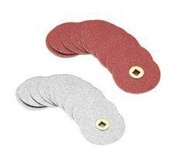 Plastic Discs Brass Center 3/4" Garnet Fine 50/Pk