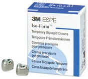 3M Iso-Form Temporary Bicuspid Crowns, L53, Lower Right Second Bicuspid, 5 Crowns