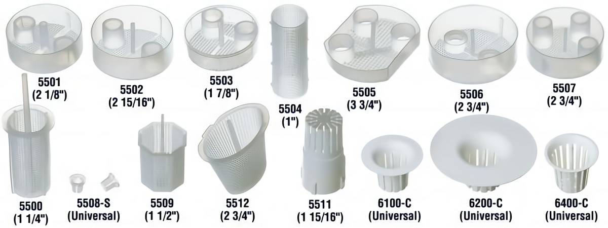 Dispos-A-Trap Disposable Plastic Vacuum Traps, 1 7/8", # 5503, 144/Pk thumbnail 9