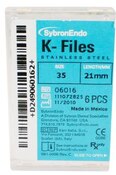 SybronEndo K-Files SS 21mm #35 6/Bx