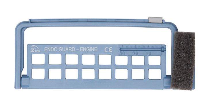 Steri-Endo Guard, 16-Hole, for Engine and Hand Files, 5 3/8" x 3/8" x 2 3/16", Blue, 1/Pk, 50Z452B thumbnail 5