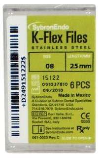 K-Flex Stainless Steel File, 25 mm, # 08, Gray, 6/Pk, 15122 product image
