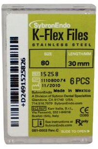 K-Flex Stainless Steel File, 30 mm, # 80, Black, 6/Pk, 15258 thumbnail 5