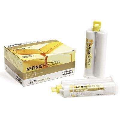 Affinis Precious Wash VPS Impression Material, Cartridge, Regular Body, Regular Set, 50 ml, Gold, 2/Pk, C6776 product image