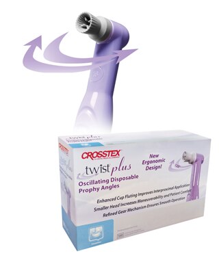 Twist Plus Oscillating Disposable Prophy Angles Soft Cup, Gray, 100/Box, TPLUSPASC thumbnail 10