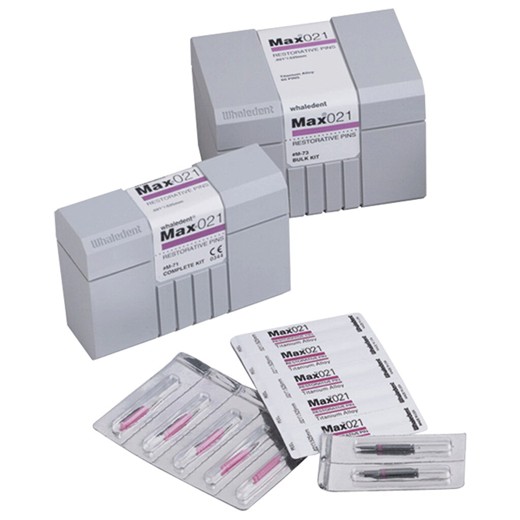 Max Restorative Pins, Titanium Alloy, Bulk Kit, 0.017", Blue, 50/Pk, M13 thumbnail 10