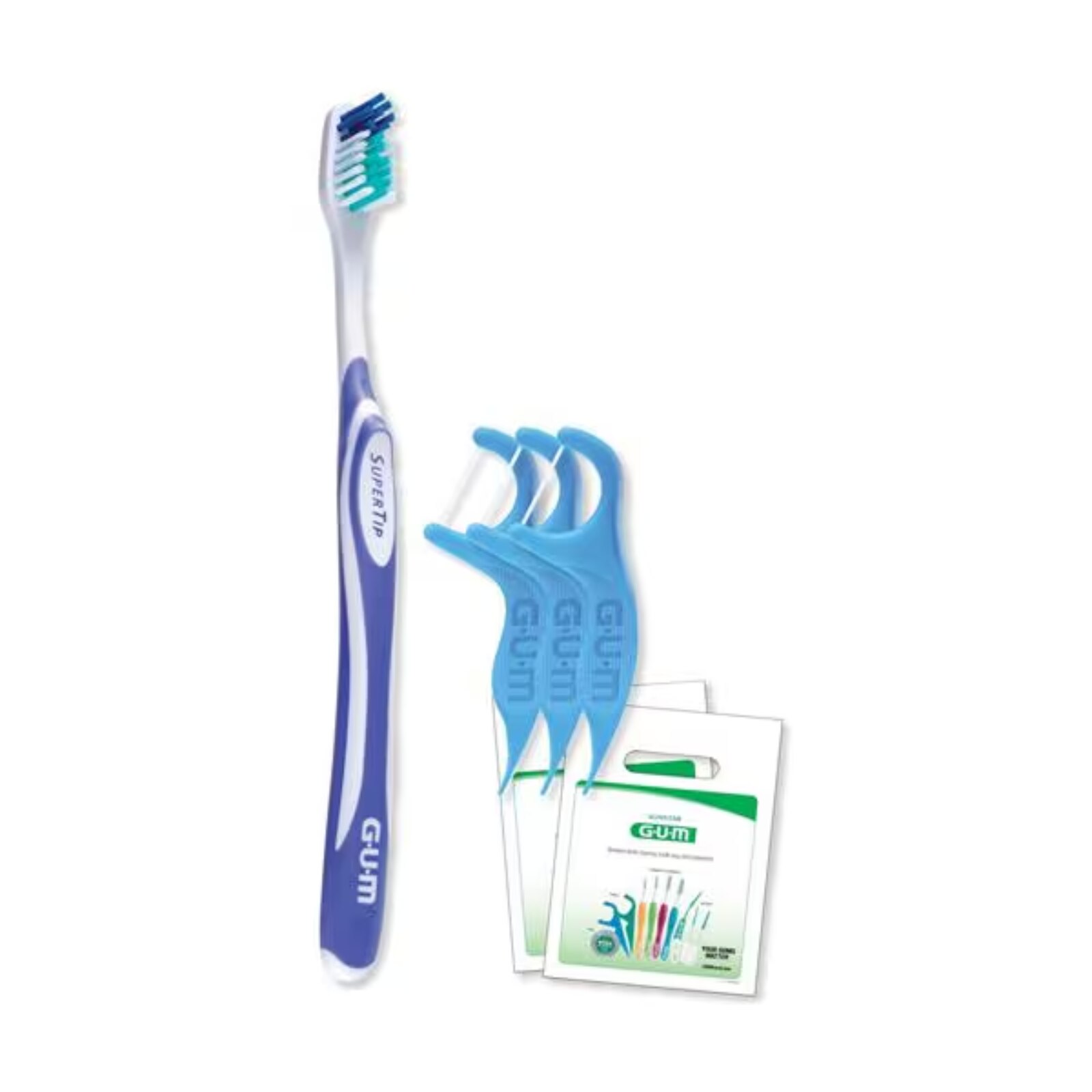GUM Super Tip Toothbrush / Flossers Patient Pack Ea thumbnail 6