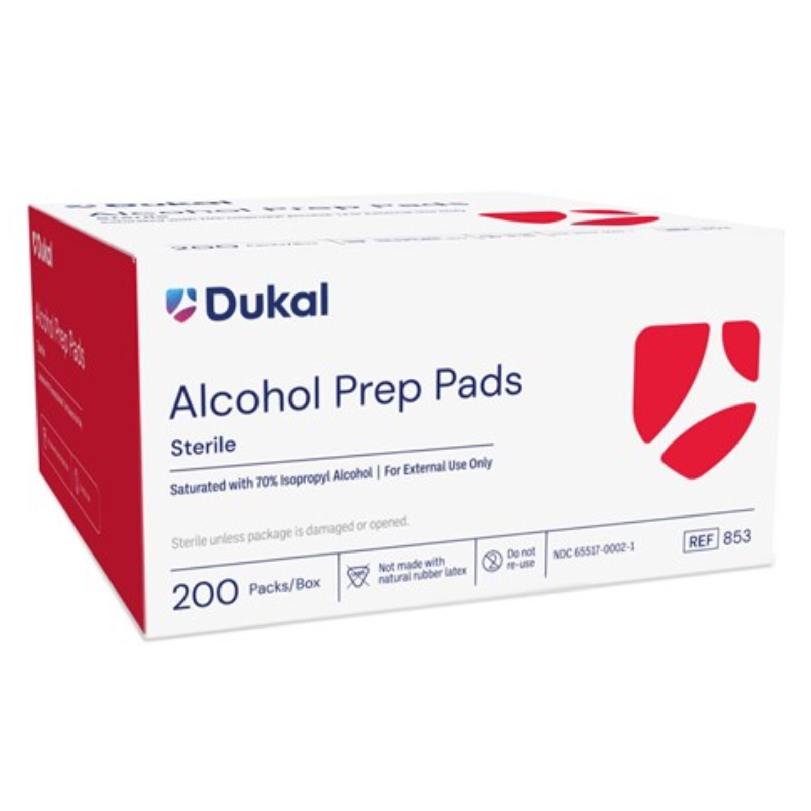 Isopropyl Alcohol Prep Pads, Medium, 200/Pk, MI316 (6818) product image