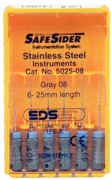 SafeSider Stainless-Steel Hand Reamers, 25 mm, 0.02 Taper, # 08, Grey, 6/Pk, 5025-08 thumbnail 10