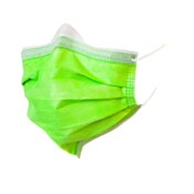 Vibe Face Masks ASTM 3 50/Bx Dazzling Green