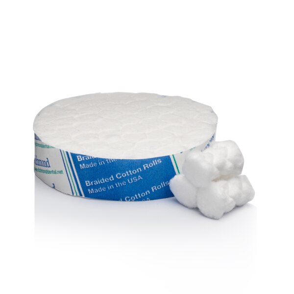 Cotton Rolls Braided Pedo 3/4" x 3/8" Medium N/S 1400/Bx DC Dental