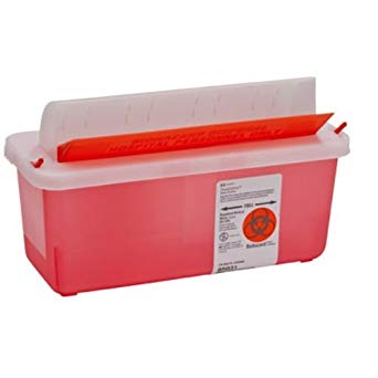 Mailbox Sharps Container, 5 Qt, Red, 1/Pk, 85131 product image