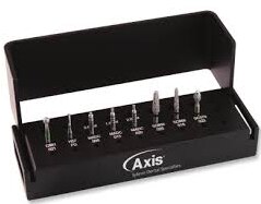 NTI Diamond Burs, FG, Taper Round End, # C856, 2.5 mm, Coarse, Green, 5/Pk, C856-025 thumbnail 9