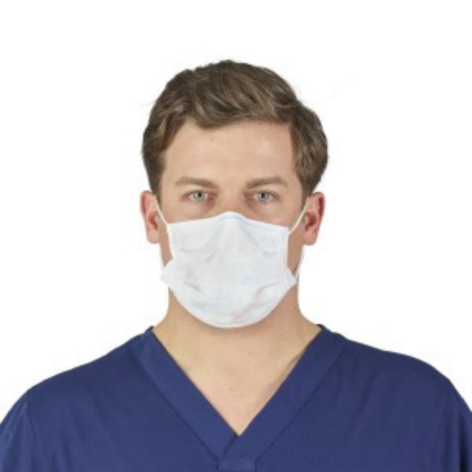 Fluidshield Earloop Procedure Masks Blue 40/Bx ASTM 3 product image