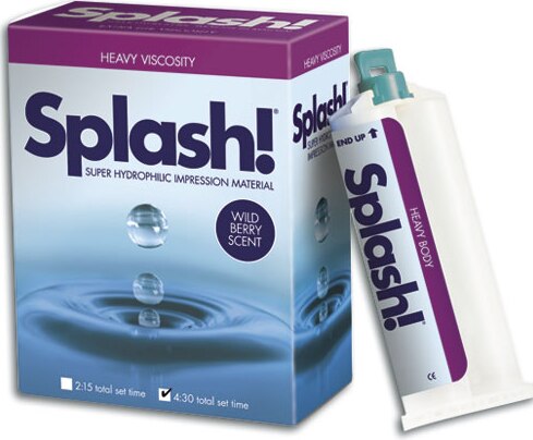 Splash! VPS Impression Material, Cartridge, Heavy Body, Regular Set, 48 ml, Wild Berry, 2/Pk, SPD1211 thumbnail 9