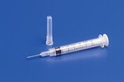 Monoject 3 mL Syringe Luer-Lock Tip Sterile 100/Box