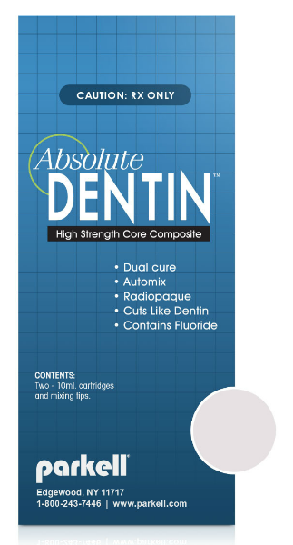 Absolute Dentin Core Composite, Dual-Cure, Automix Cartridge Kit, 10 ml, Arctic White, 2/Pk, S304 thumbnail 4