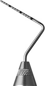 Qulix Color-Coded Probe, Single-Ended, # 1-15 University of North Carolina, # 7 Satin Steel Handle, 1/Pk, PCPUNC157 product image