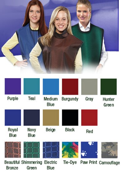 Adult X-Ray Bib w/o Collar LF Electric Blue, 75050NL-39 thumbnail 3