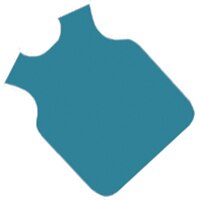 Lead-Free Adult X-Ray Bib, with Collar, Teal, 1/Pk, 75051NL-14 thumbnail 3