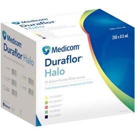 Duraflor Halo Fluoride Vrnsh Bulk Pack Unit Dose 5% NaF 0.5 mL Spearmint 250/Ca thumbnail 11