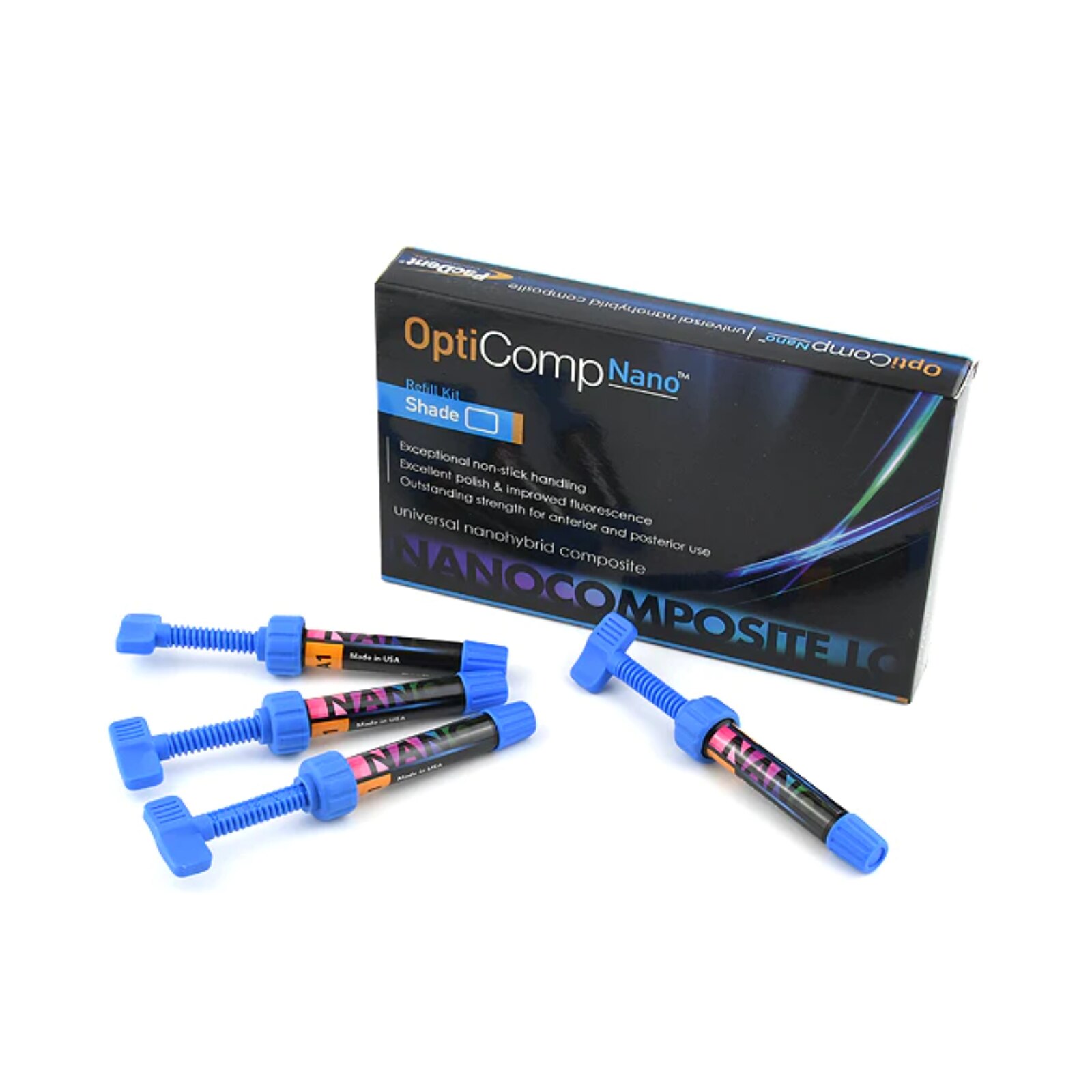 OptiComp Universal Nanohybrid Composite 4gm x 4 Syringe A3 thumbnail 2