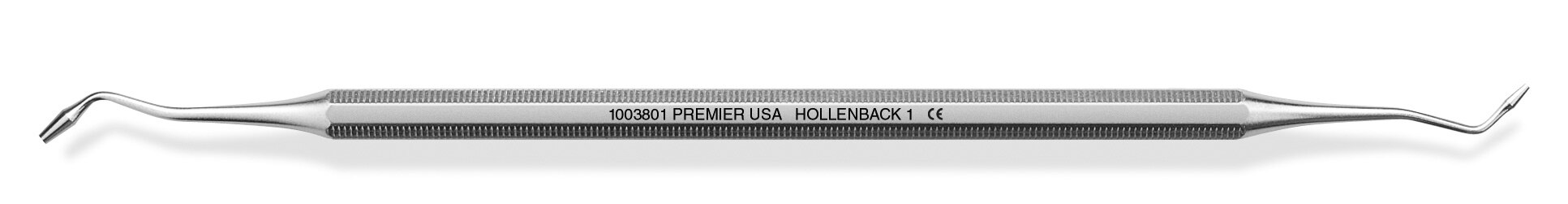 Plugger/Condenser, Smooth, Double-End, Octagonal Handle, Hollenback, # 1, 1/Pk, 1003801 thumbnail 5