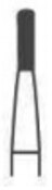SABUR Carbide Burs FG #245SS 10/Pk