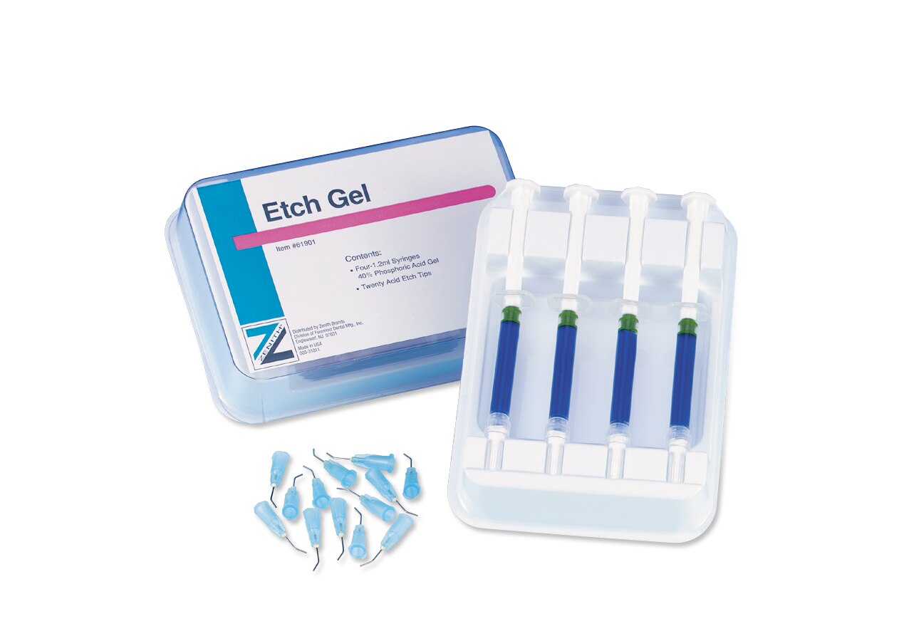 40% Phosphoric Acid Syringe Etching Gel 1.2 mL Complete Kit 4/Pk thumbnail 11