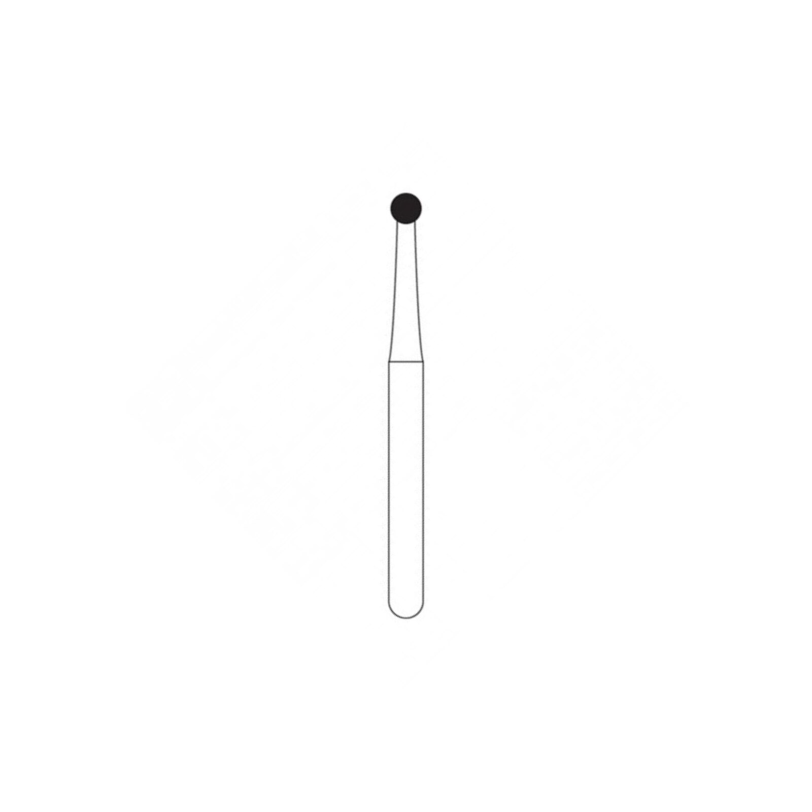 NTI Non-Sterile Operative Carbide Burs, RA, Round, # 4, 1.4 mm, 5/Pk, H4-RA thumbnail 5