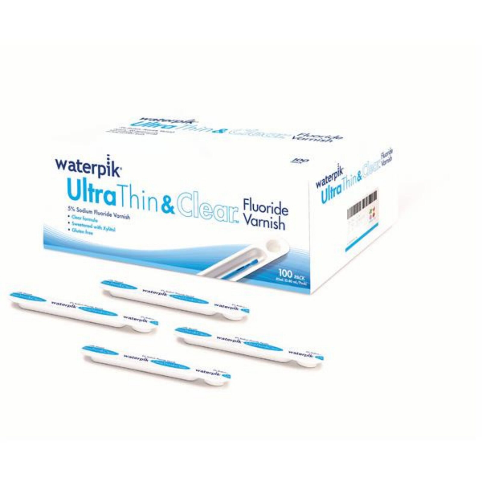 Waterpik Ultra Thin and Clear Fluoride Varnish Melon Box of 30 thumbnail 2