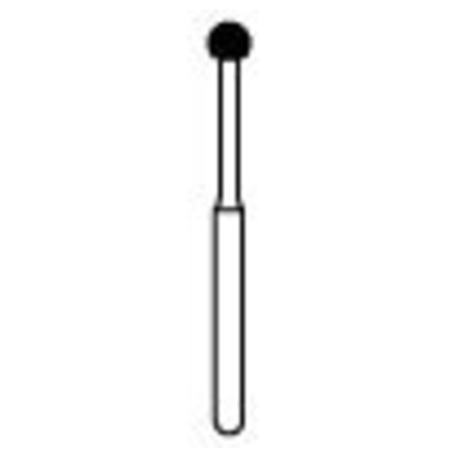NTI Diamond Burs, FG, Long Round, # 801L, 2.3 mm, Coarse, Green, 5/Pk, C801L-023 thumbnail 5