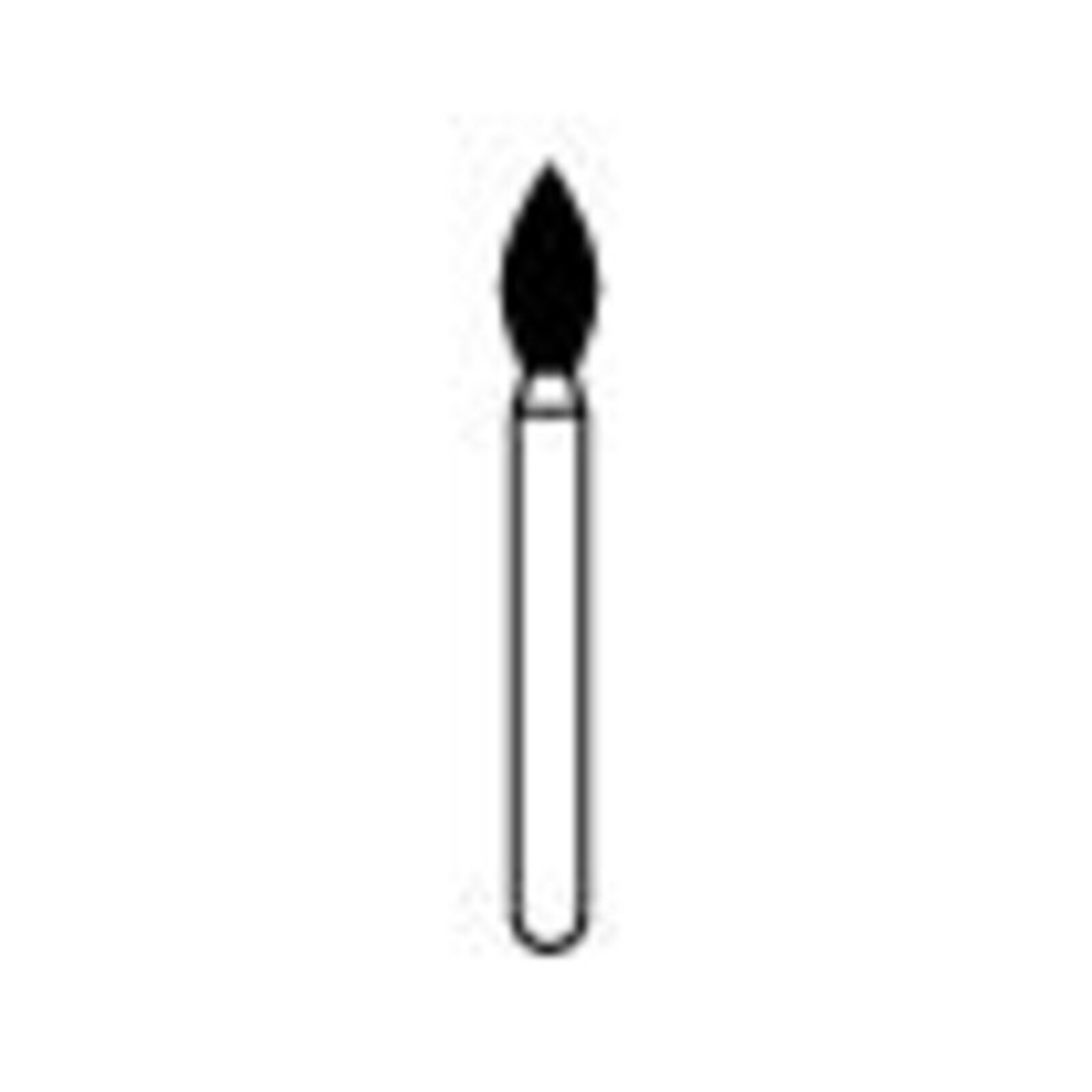 NTI Diamond Burs, FG, Football Pointed End, # M368, 2.3 mm, Medium, Gray, 5/Pk, M368-023 product image