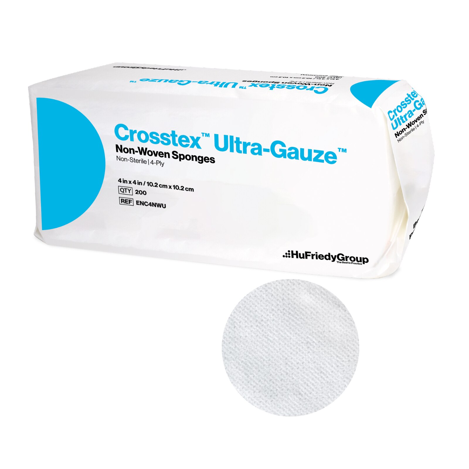 Ultra Gauze Non-Woven Sponges N/S 4x4 4-Ply 2000/Case product image