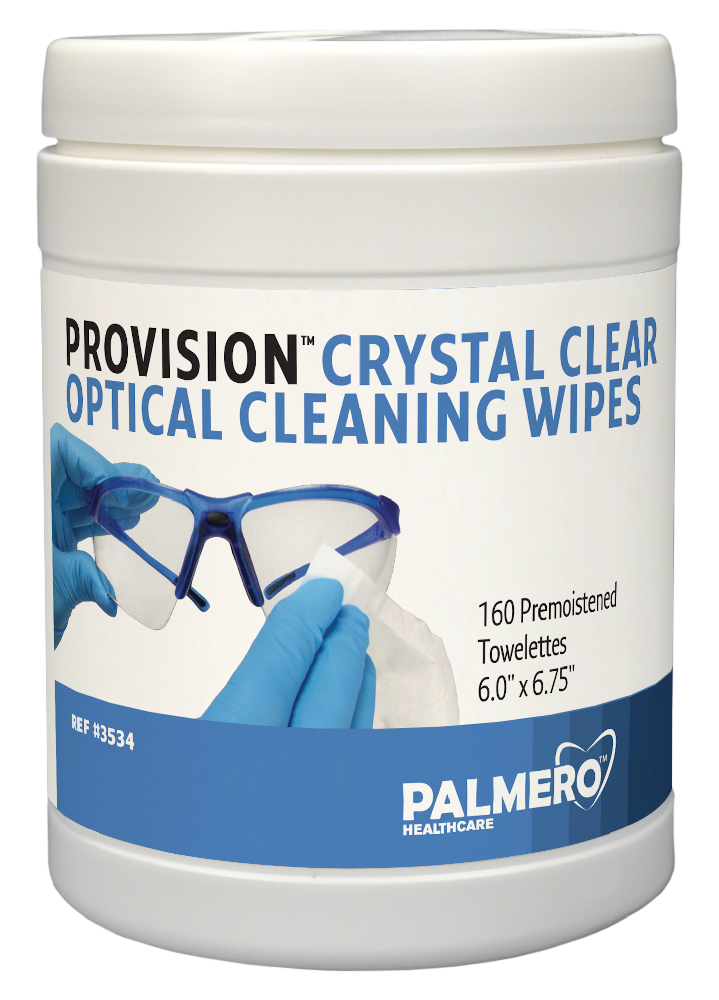 ProVision Crystal Clear Optical Cleaning Wipes 160/Can product image