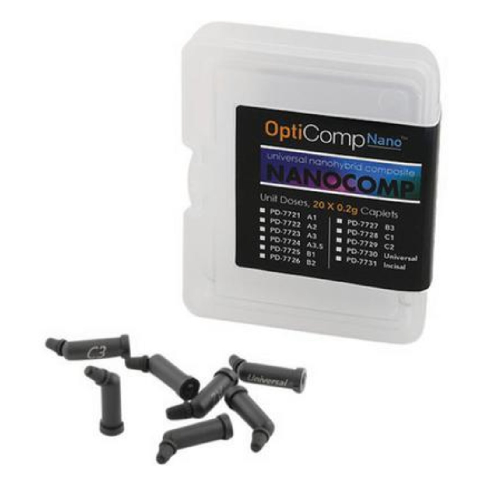 OptiComp Universal Nanohybrid Composite 0.2gm x 20 Unit Dose A2 thumbnail 2