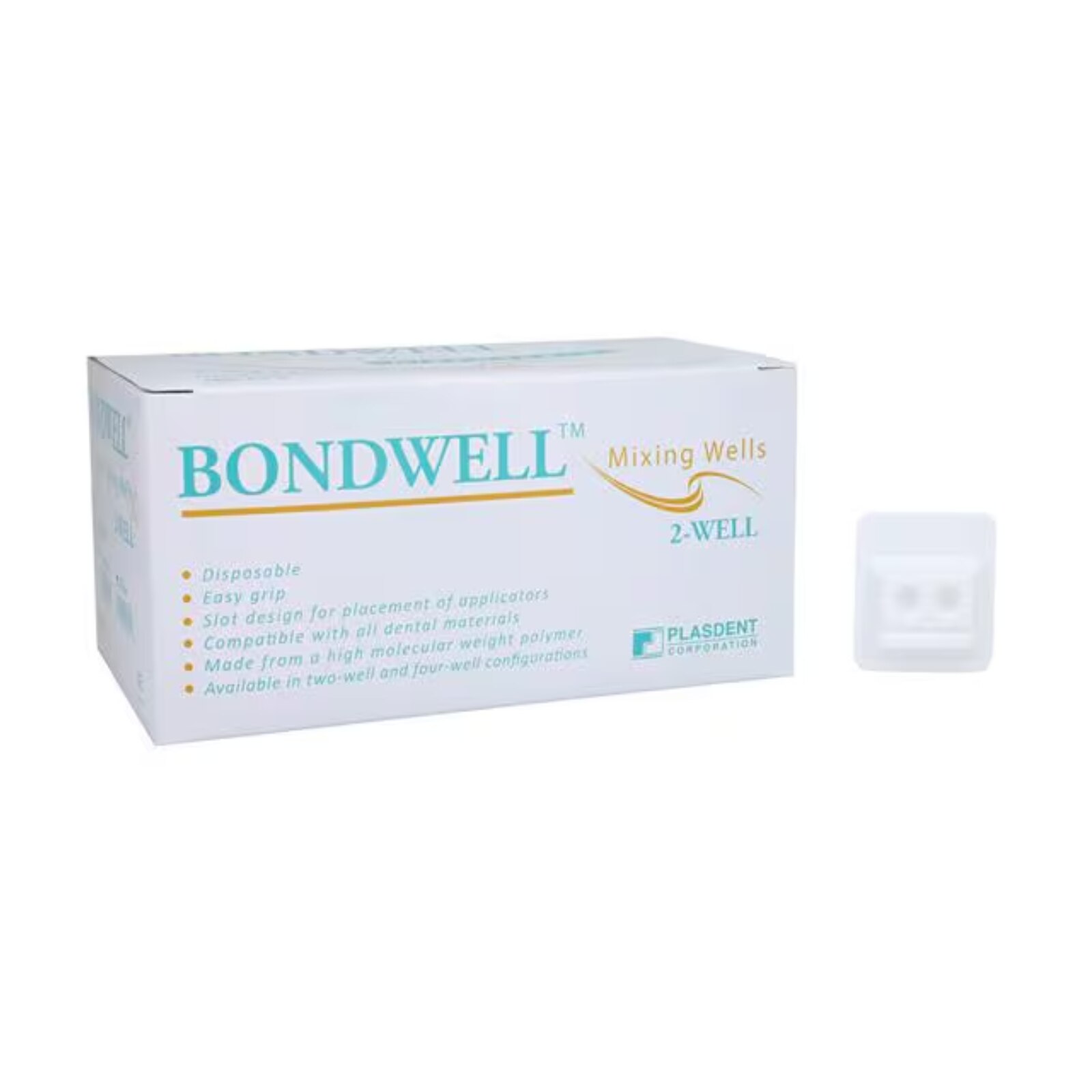 Bondwell Disposable Mixing Wells, 2-Well, White, 500/Pk, 900MW(B)-2 thumbnail 7