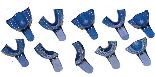 Edentulous Tray Aways Disposable Perforated Impression Trays, Assorted, 16/Pk product image