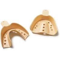 Waterpik Sani-Trays® Dsp Dbl Arch Impression Tray Perforated 2 Lg Lwr 12/Bx product image