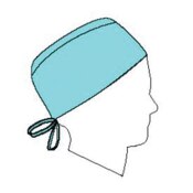 Cap Surgical Blue Univ B 100/bx