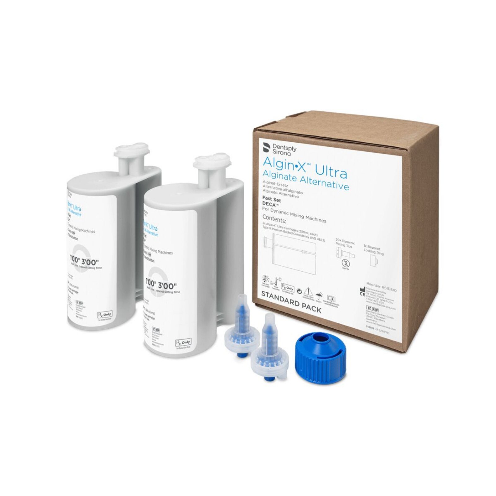 Algin-X Ultra Alginate Alternative, Fast Set, Standard Cartridge, 380 ml, 2/Pk, 61E810 thumbnail 10