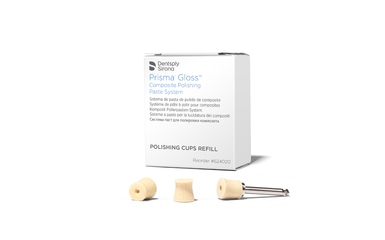 Prisma Gloss Polishing Cup with Mandrel, RA, Refill, 100/Pk, 624020 thumbnail 10