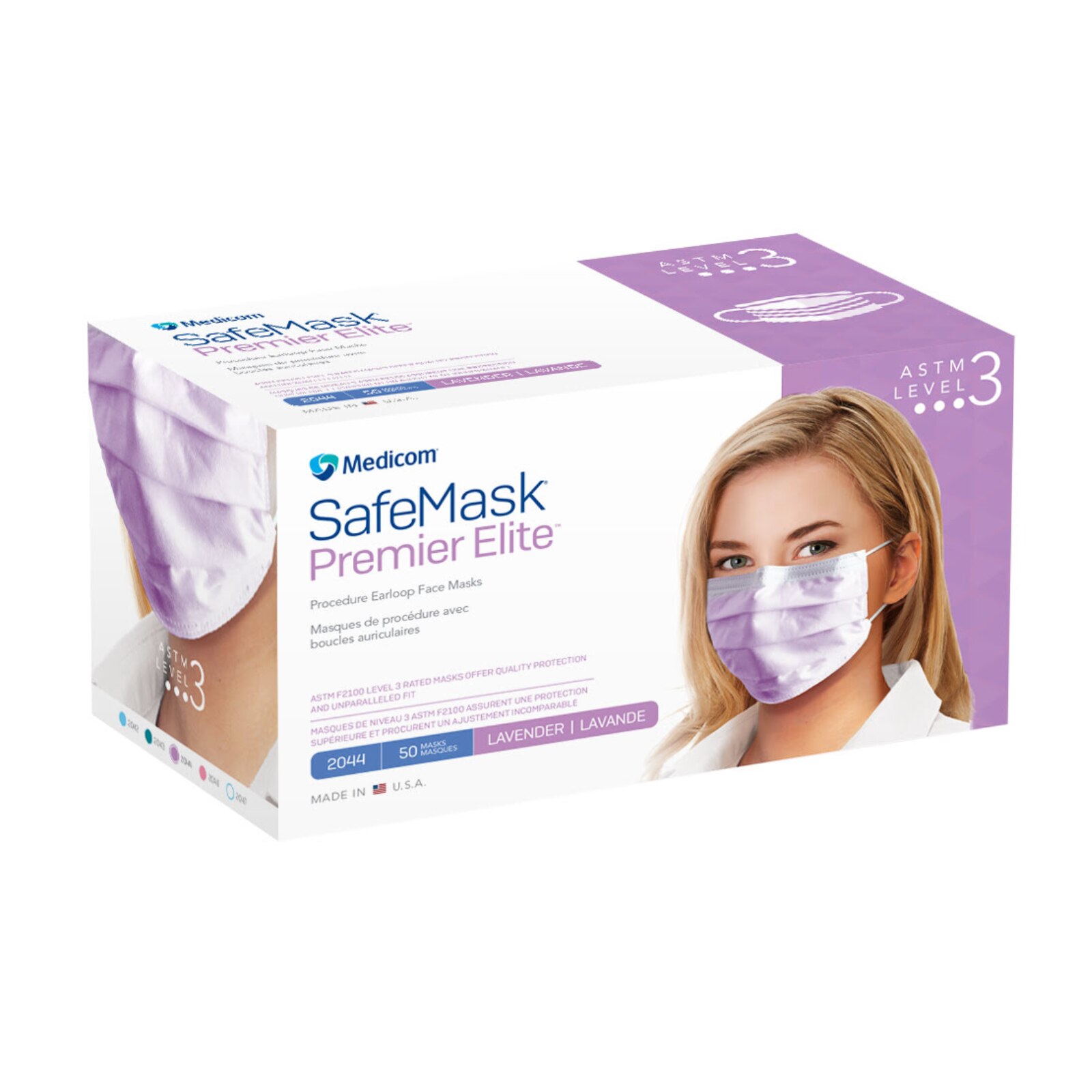 SafeMask Premier Elite Mask Lavender 50/Bx thumbnail 10