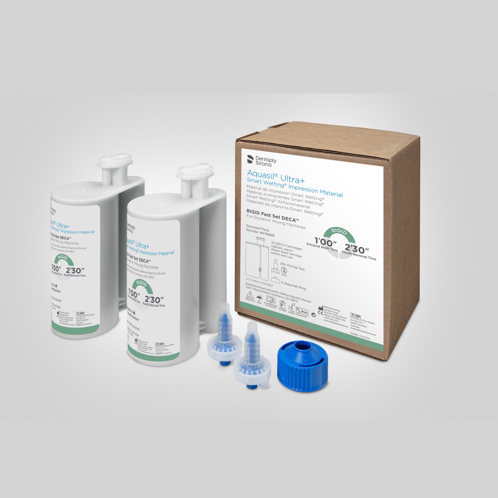 Aquasil Ultra+ DECA Smart Wetting Impression Material Fast Set 380 mL Mint 2/Pk thumbnail 9