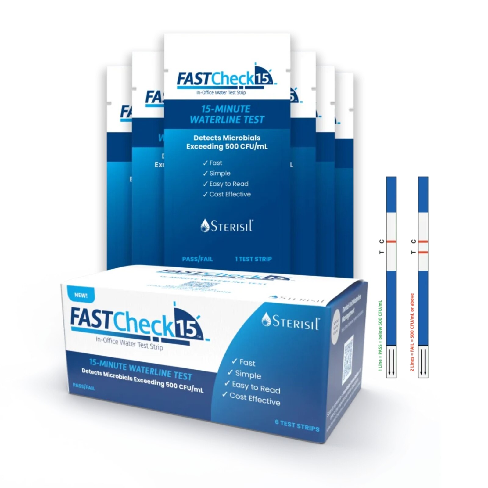 FastCheck15 Minute Waterline Test Strips In Office 6/Box thumbnail 7