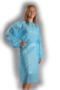 ValuMax Isolation Lab Coats Sky Blue XX-Large 10/Pk