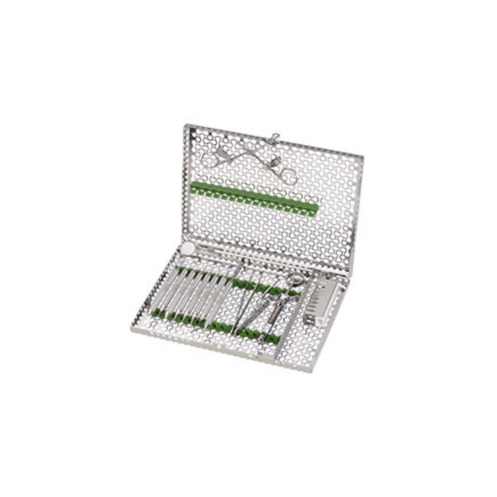 IMS Signature Series Cassette Rail 8 Instruments Green Set thumbnail 2